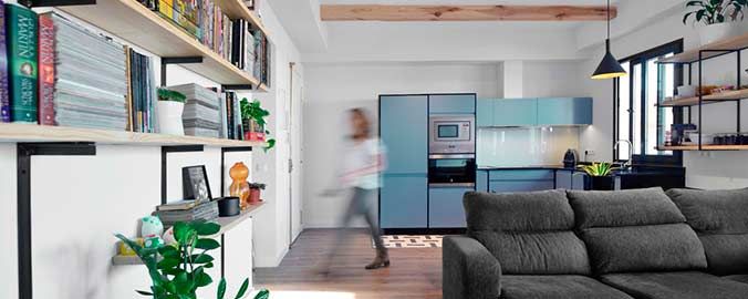 La reforma nórdica de un ático con terraza en Madrid