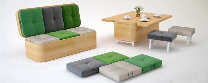 Cuatro muebles originales y muy funcionales