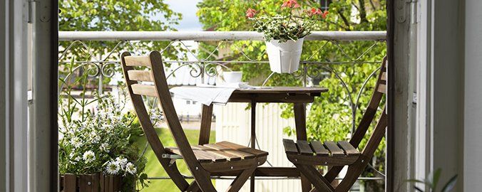 ¿Cómo decorar una terraza pequeña con muebles de IKEA?