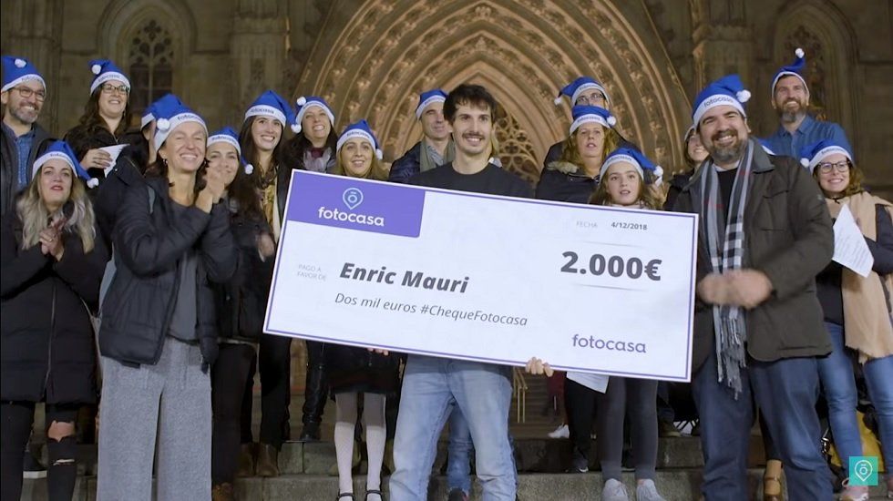 El #ChequeFotocasa se adelanta a la Navidad y regala 2.000 € con una sorpresa muy especial