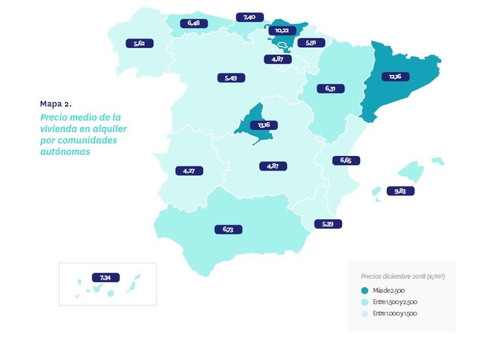 Madrid, la única comunidad donde el precio de la vivienda en alquiler sube por encima del 10% al cierre de 2018 - Fotocasa Life - precio, precio alquiler, precio de alquiler, Precio del alquiler - Alquiler - La Comunidad de Madrid es la única de España que cierra 2018 con un incremento anual en el precio de las rentas por encima del 10%.