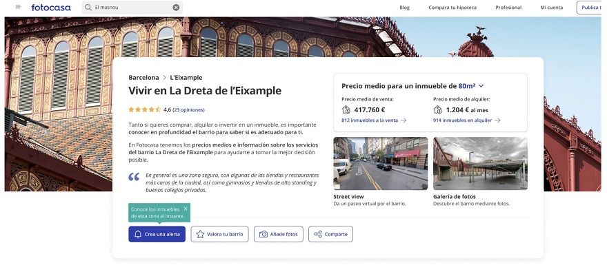 que opinan los usuarios de cada barrio