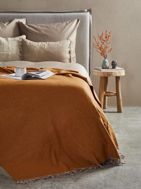 ropa de cama rústica