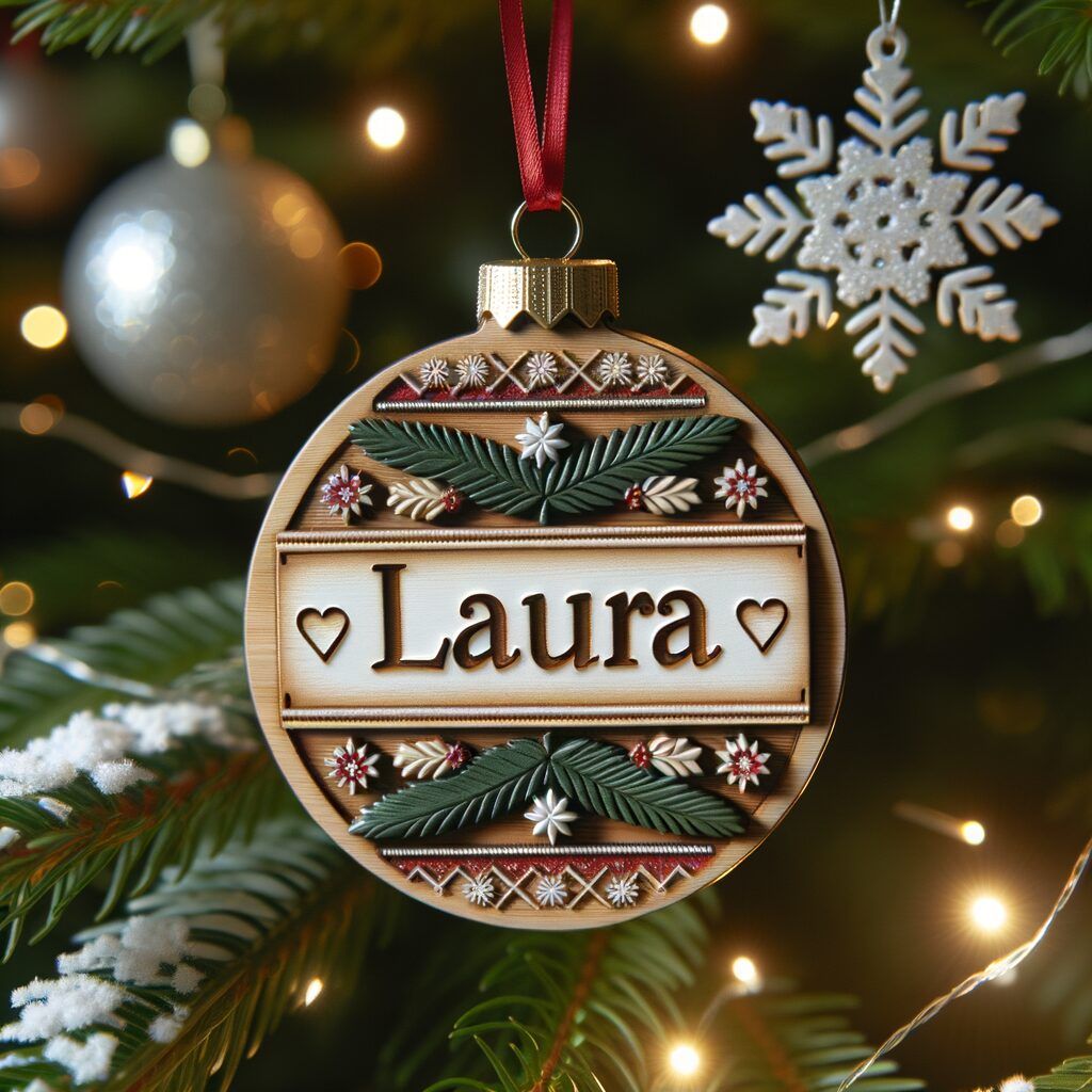 Bola decorativa navideña personalizada 