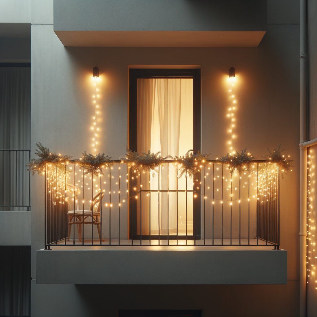 Decorar balcón navidad