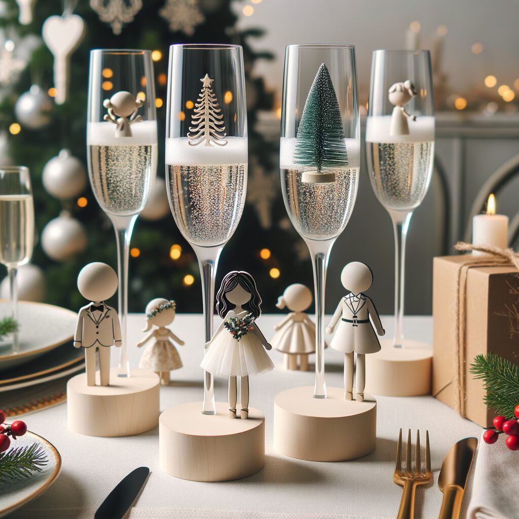 Decorar copas de Navidad