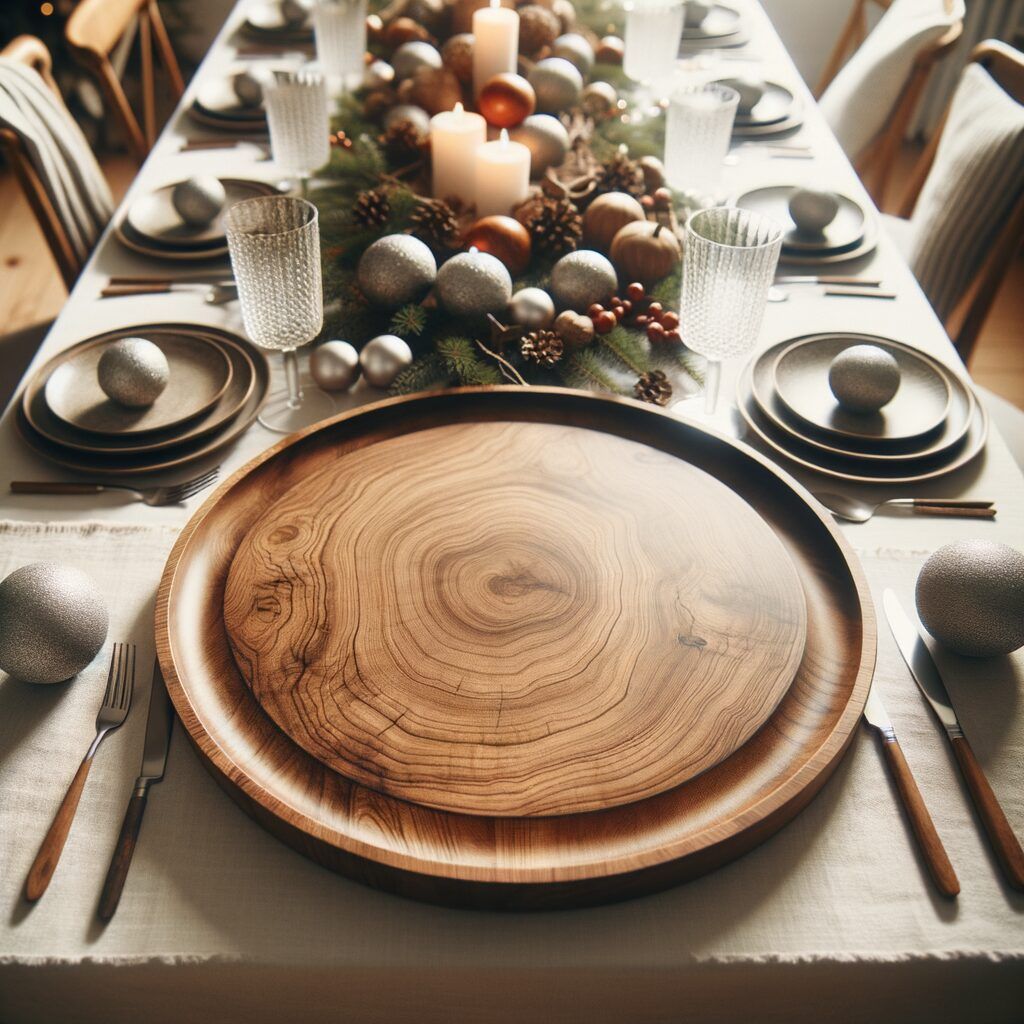 fuente para mesa de navidad