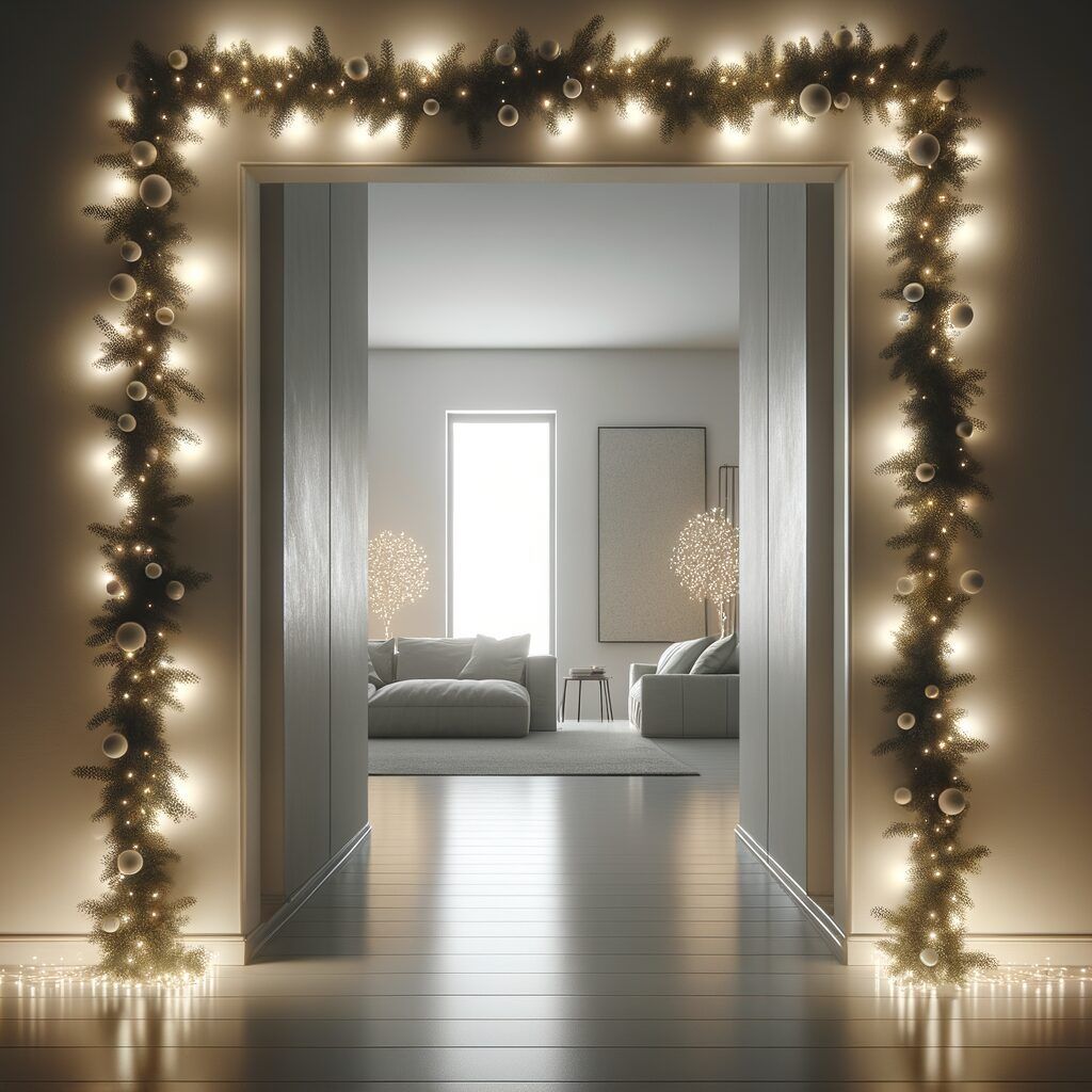 guirnaldas de navidad para el pasillo