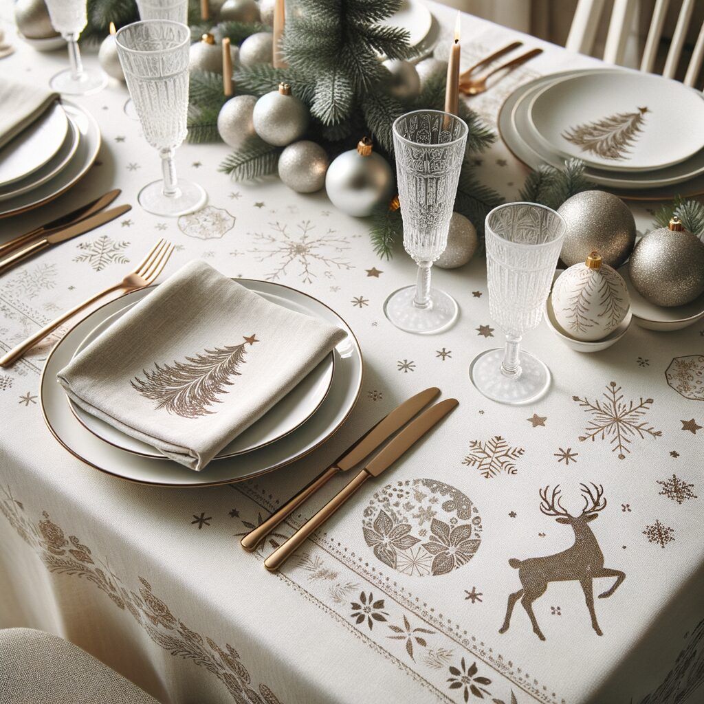 Mantel navideño para mesa