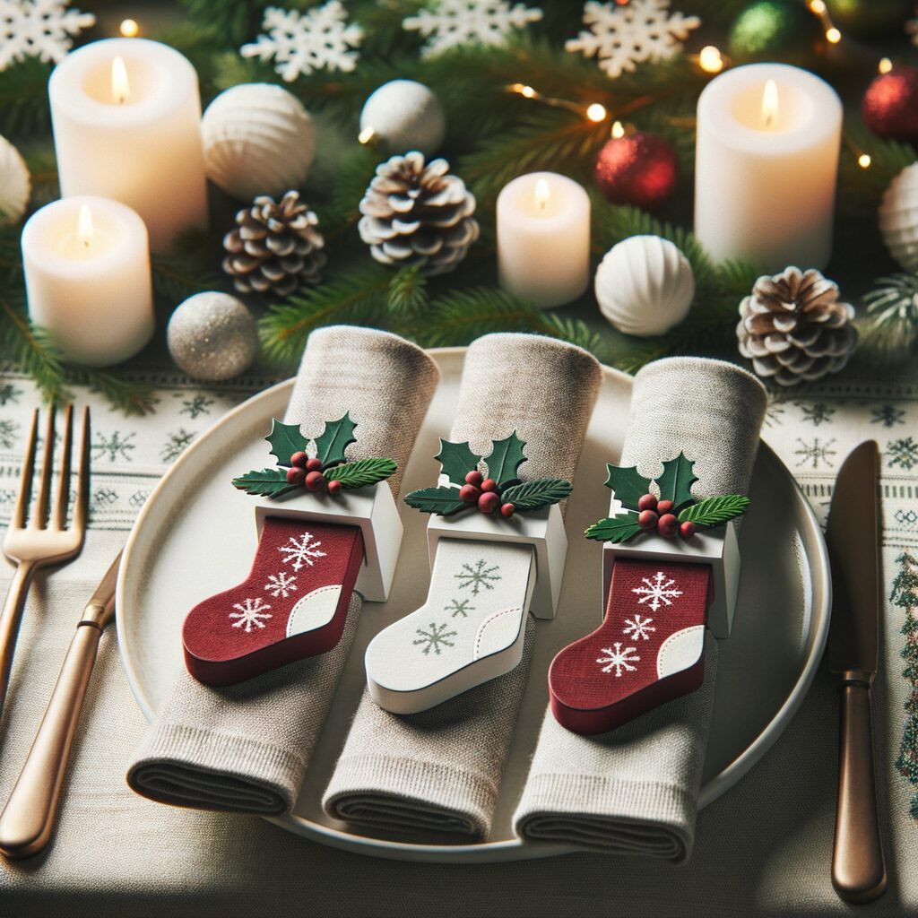 Servilletero navideño