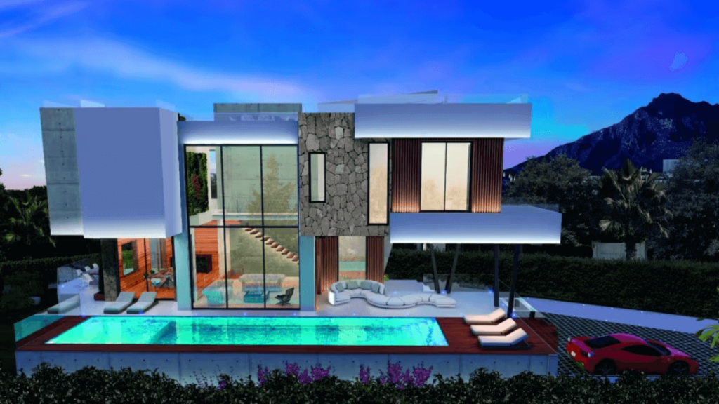 La casa más exclusiva de marzo: una mansión de lujo en Marbella con un salón sumergido en la piscina