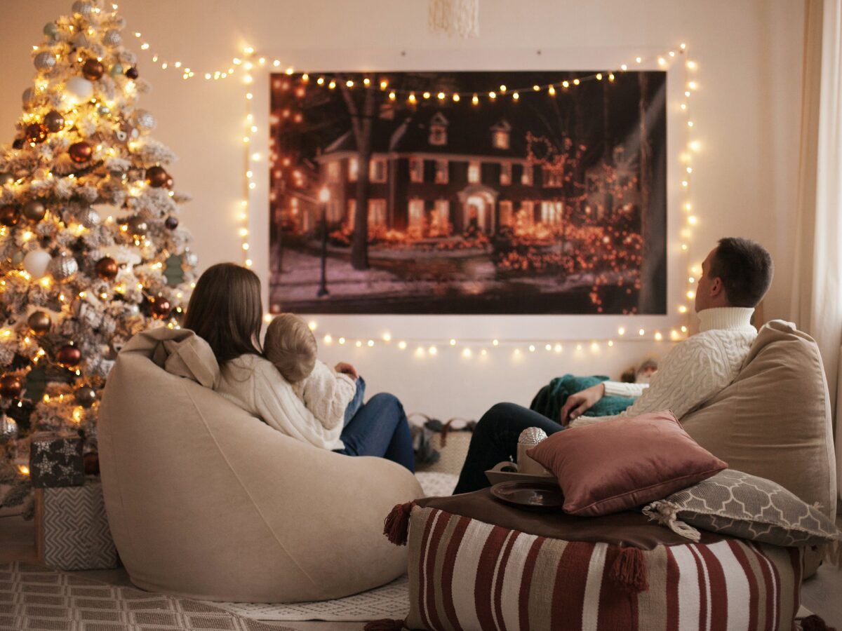 Película navidad en casa