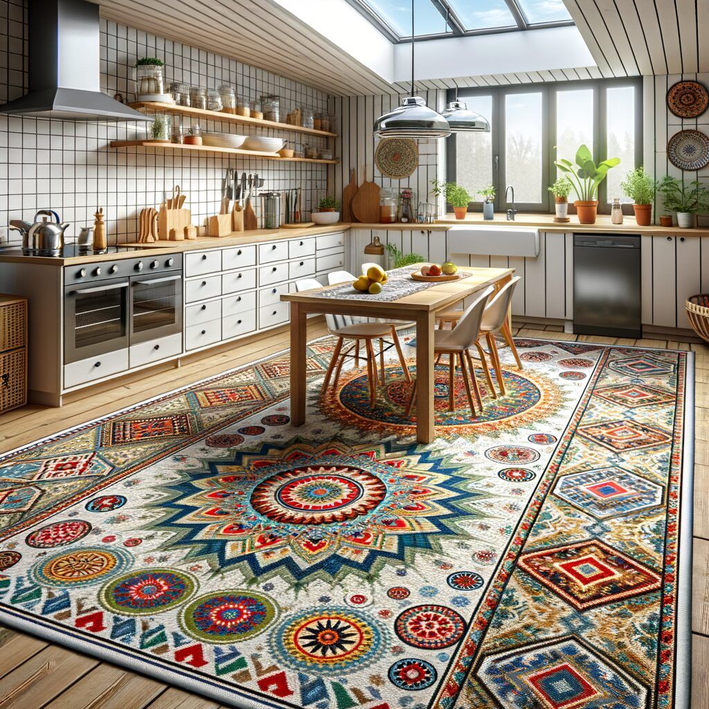 Alfombras para decorar la cocina