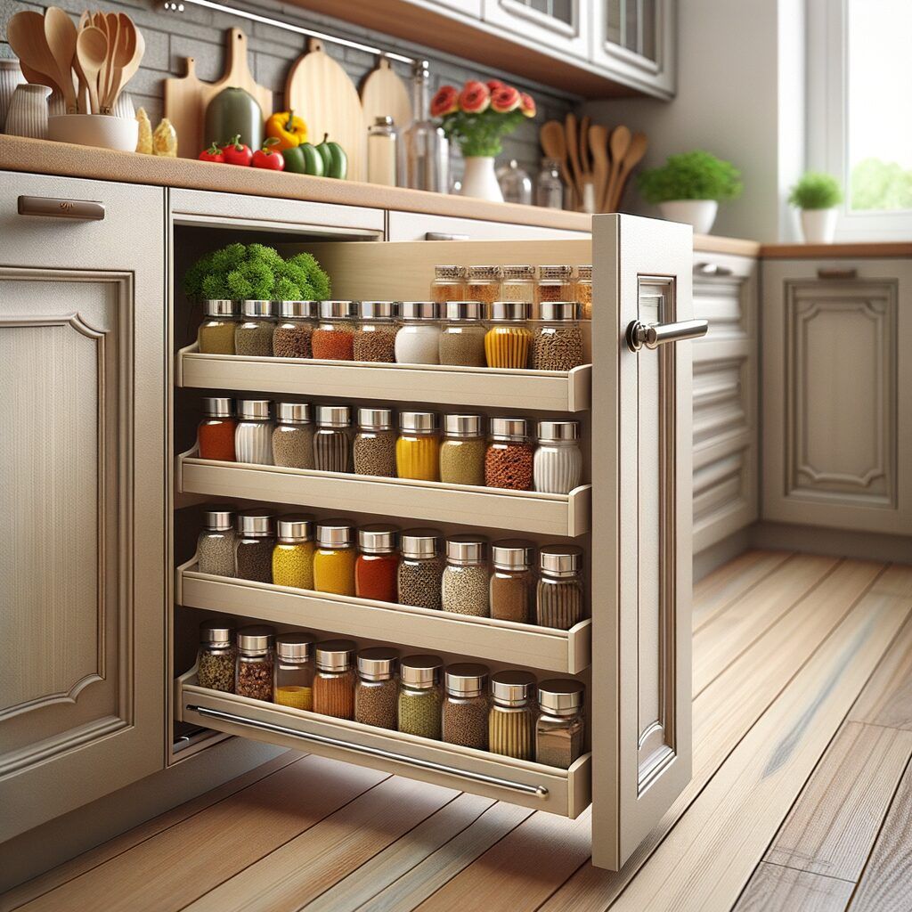 Idea para guardar las especias de la cocina