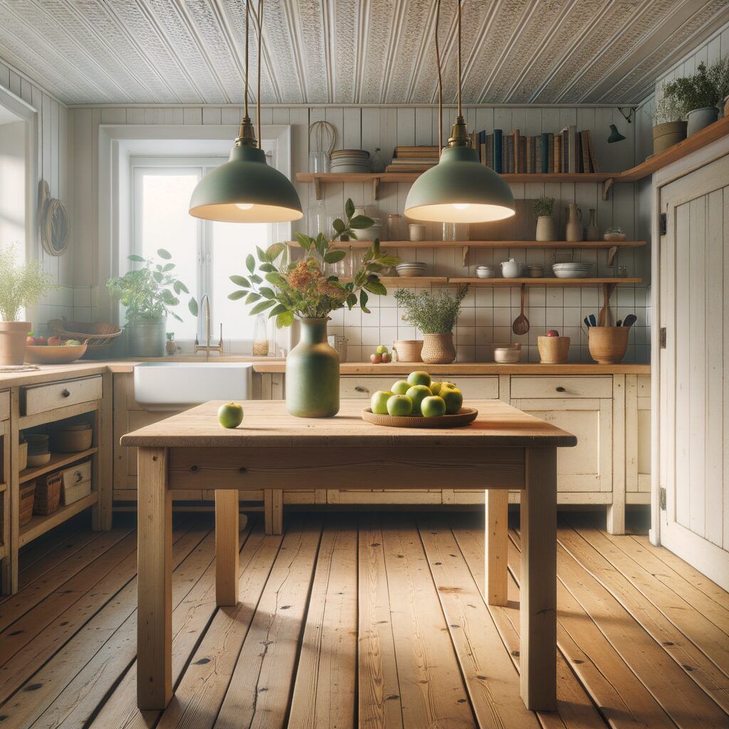 Lámparas vintaje de cocina