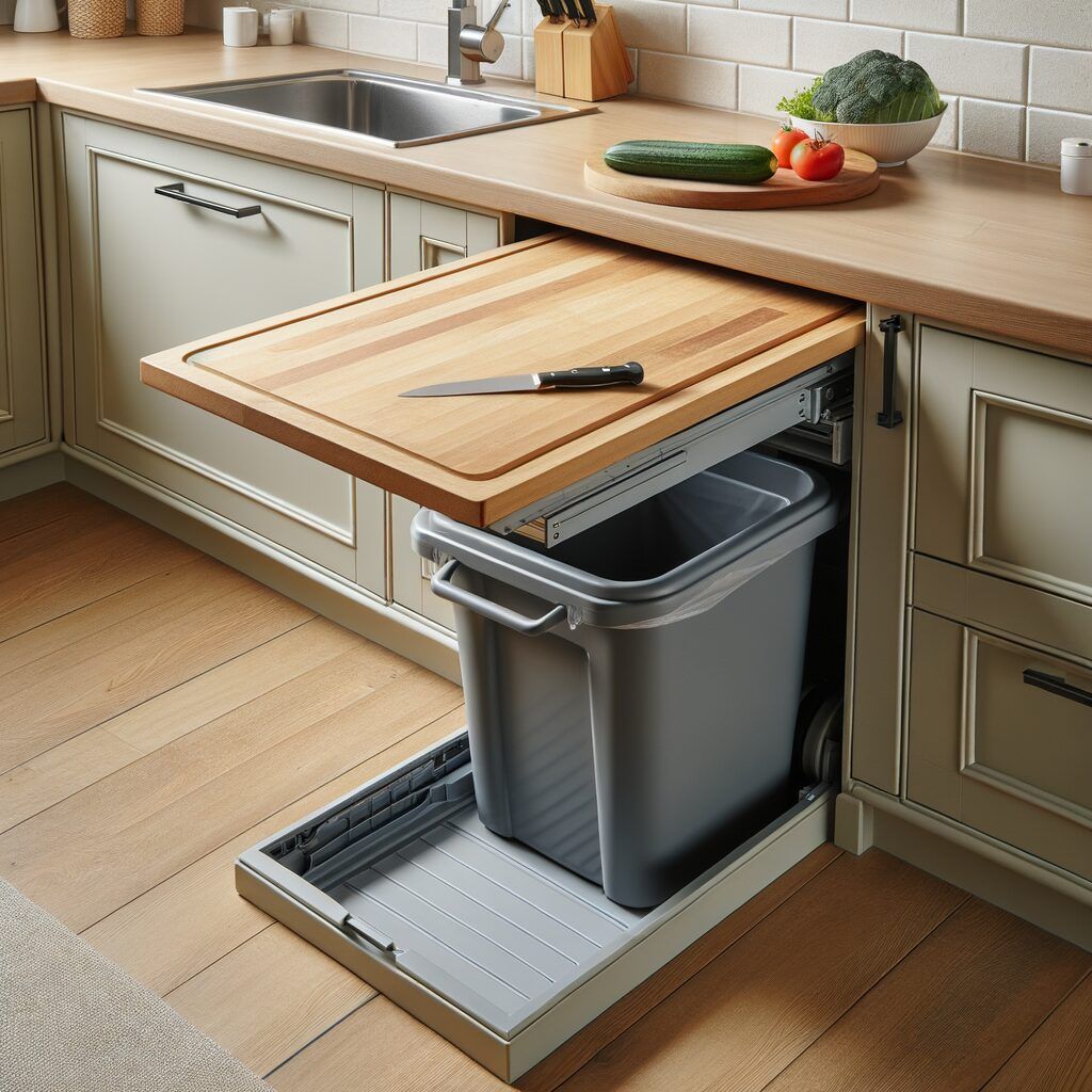 Tabla de cocina escondida